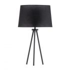 Tristan Tripod Table Lamp, Matte Black