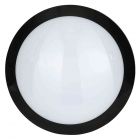 Stanley Verese IP66 Outdoor LED Flush Ceiling or Wall Light with Sensor - Black
