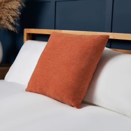 Chenille Cushion, Terracotta BHS