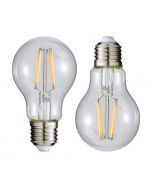 2 Pack of 6W LED Vintage Style ES E27 Classic Light Bulb, Natural White