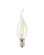 2W LED SES E14 Filament Light Bulb, Clear