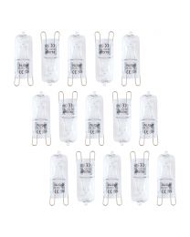 15 Pack of 18 Watt G9 Eco Halogen Light Bulbs - Clear