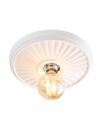 Carn Medium Plaster Ceiling Rose - White