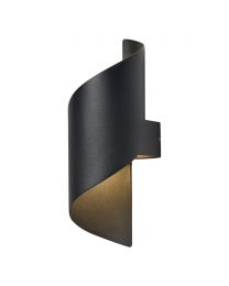 Alvin Outdoor LED Wall Light, Black