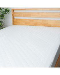Anti-Bac and Anti-Allergy Mattress Protector Double, White