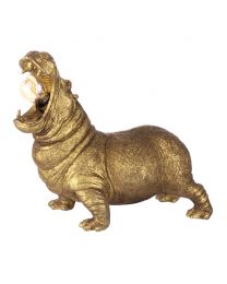 Bernard Hippo Table Lamp, Matte Gold