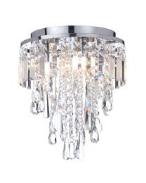 Bresna 3 Light Medium Flush, Chrome