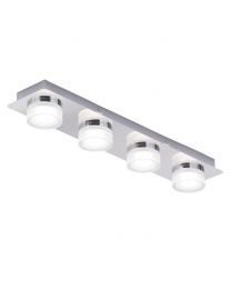 Brooke LED Bathroom Ceiling Spotlight Bar, Chrome