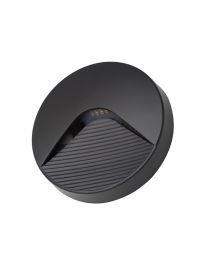 Burray LED Round Surface Brick Wall Light, Anthracite