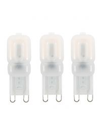 3 Pack of 2 Watt G9 LED Capsule Lamps 4000K, Cool White