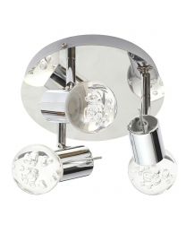 Martha LED Bathroom Spotlight Plate, Chrome