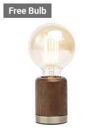 Theo Wooden Table Lamp, Oak thumbnail