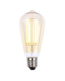 6W LED ES E27 Vintage Filament Teardrop Bulb