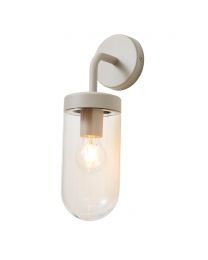 Chelsea Curved Arm Wall Light, Dove Grey