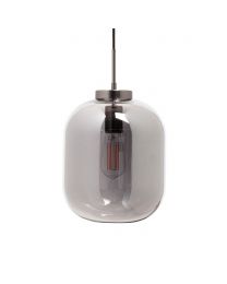 Draper Glass Shade Ceiling Pendant, Pewter