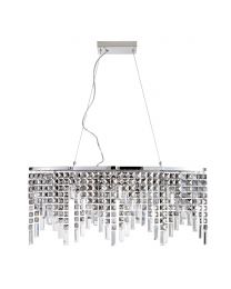 Esme Diner Ceiling Pendant, Chrome