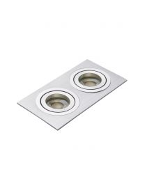 Faina Adjustable Double Squared Recessed Downlight, White