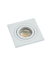 Faina Adjustable Square Recessed Downlight, White