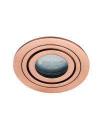 Fion Circular IP65 Tiltable Downlight, Brushed Copper