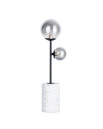 Forella Terrazzo Table Lamp, Satin Black