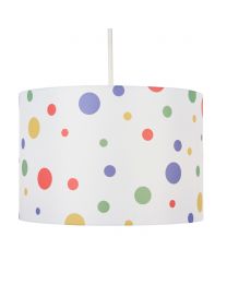 Glow Coloured Dots Easy Fit Light Shade, White