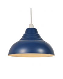 Glow Dome Easy Fit Ceiling Light Shade, Blue