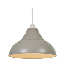 Glow Dome Easy Fit Ceiling Light Shade, Grey