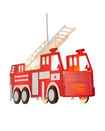 Glow Fire Engine Ceiling Pendant Light, Red