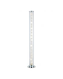 Glow Galaxy Colour Changing LED Cylinder Floor Lamp, Chrome