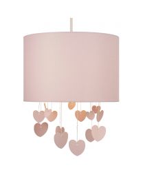Glow Hearts Mobile Ceiling Light Shade, Pink