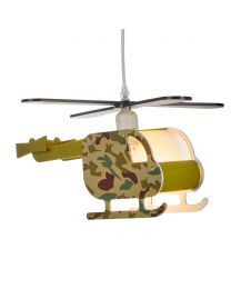 Glow Helicopter Ceiling Pendant Light, Green