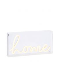 Glow LED Home Acrylic Neon Style Light Box, White