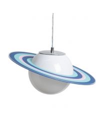 Glow Saturn Ceiling Pendant Light, Blue