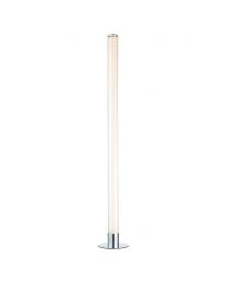 Glow Shimmer Colour Changing LED Cylinder Floor Lamp, Chrome