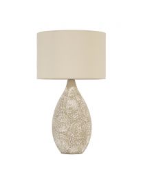 Inar Ceramic Table Lamp, Natural