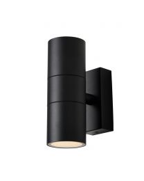 Jared Outdoor Up and Down Wall Light, Black
