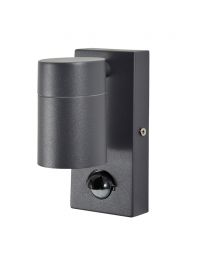 Jared Outdoor Up or Down Wall Light with PIR Sensor, Anthracite