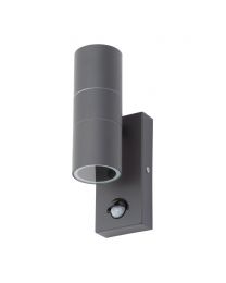 Jared Outdoor Wall Light with PIR Sensor, Anthracite