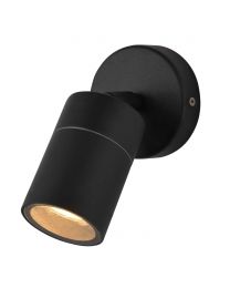 Jared Single Outdoor Wall Light, Black