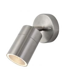Jared Single Outdoor Wall Light, Stainless Steel
