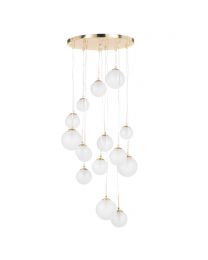 Kolding Ball Cluster Ceiling Light, Brass