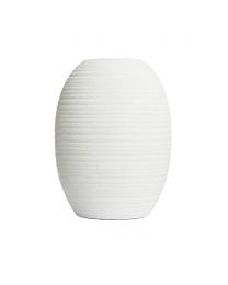 Large Textured Ceramic Vase, Cream