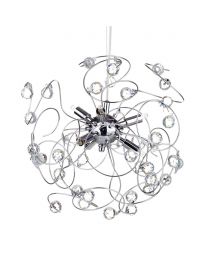 Lila Sputnik Ceiling Light, Chrome