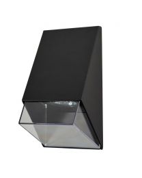 Luca Outdoor Angled Wall Light, Black