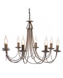 Marilyn 8 Light Chandelier, Pewter