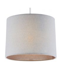 Mira 25cm Linen Easyfit Shade, Grey