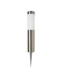 Nashi LED Outdoor Solar Ground Spike Light, Stainless Steel