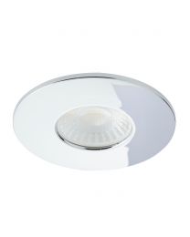 Nate Fixed Fire Rated LED IP65 Downlight, Chrome