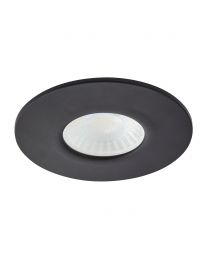 Nate Fixed Fire Rated LED IP65 Downlight, Satin Black