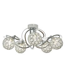 Orianna Flush Light, Chrome